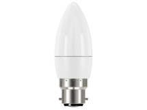 LED BC (B22) Opal Candle Non-Dimmable Bulb, Warm White 250 lm 3.3W