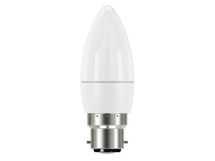 LED BC (B22) Opal Candle Non-Dimmable Bulb, Warm White 470 lm 5.2W