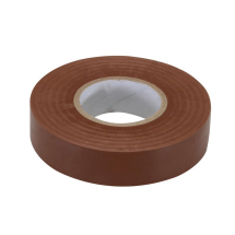 Howcroft PVC Tape Size 19mmx33m Roll - BROWN